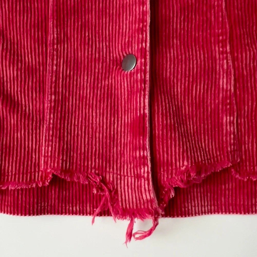 POL Women's Red Corduroy Jacket